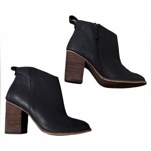 🖤 Brass Plum Nordstrom Genuine Leather Ankle Boots – Women’s 5.5 (NEW) 🖤